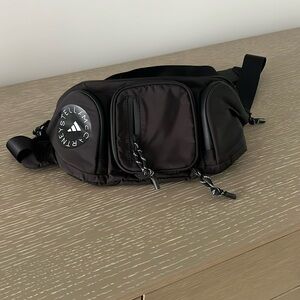 Black Crossbody poach for waist bag. Saul McCartney Adidas. Excellent condition.